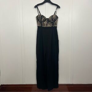 NWT Lulus womens one piece jumpsuit lace size med